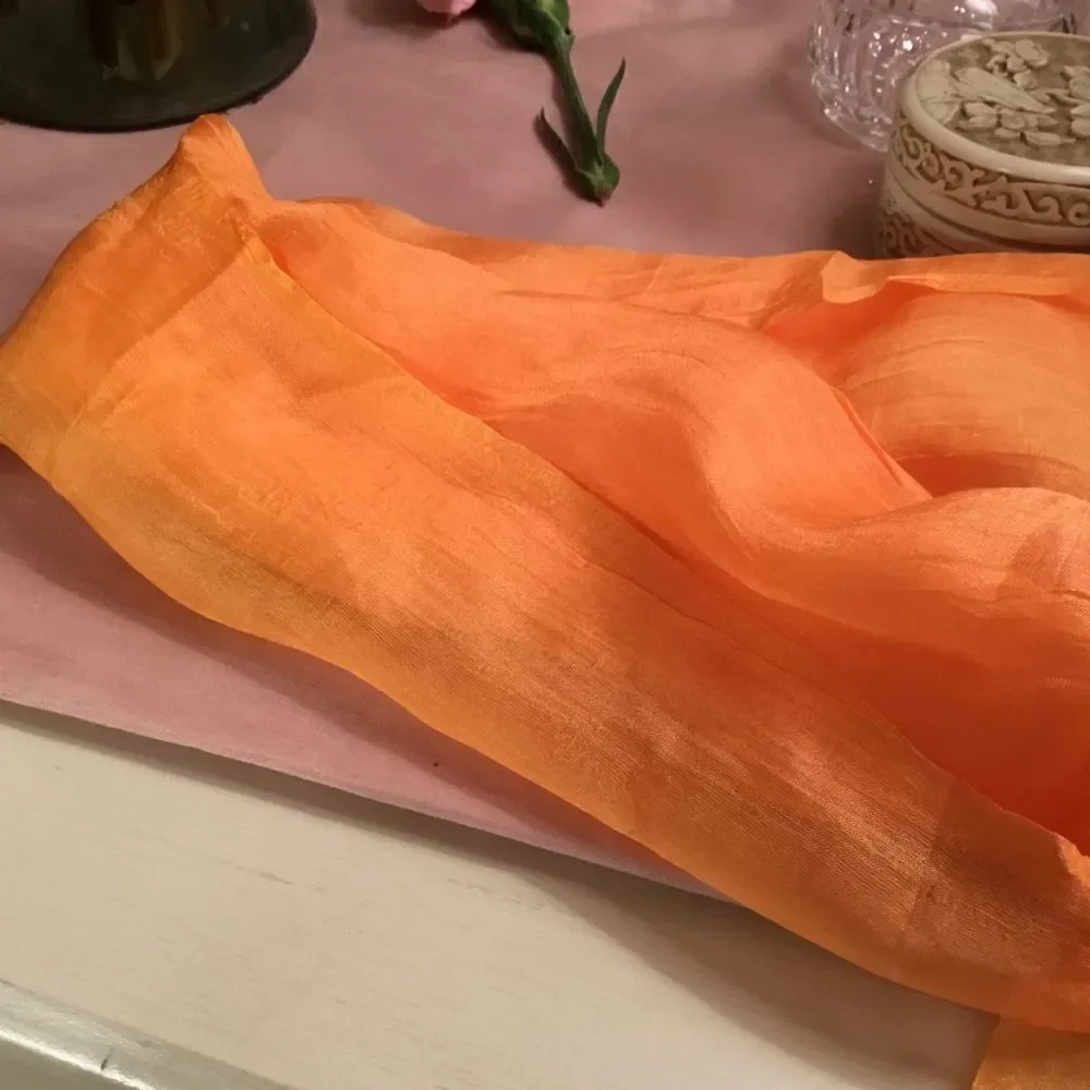 Women’s Orange Silk Scarf  See Details